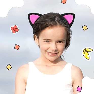 Sevimli Kedi Kulak Pofuduk Kedi Taç Şeker Pembe