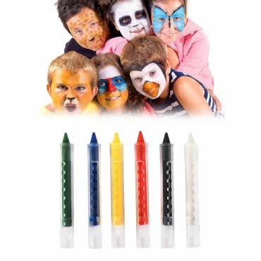 Yüz Boyama Seti Kalemli 6 Renk 