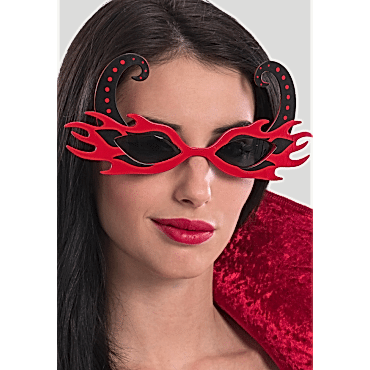 Kırmızı Alevli Parti Gözlüğü