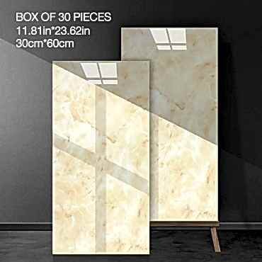 Sarı Mermer Desenli Alüminyum Plastik Duvar Stickerı