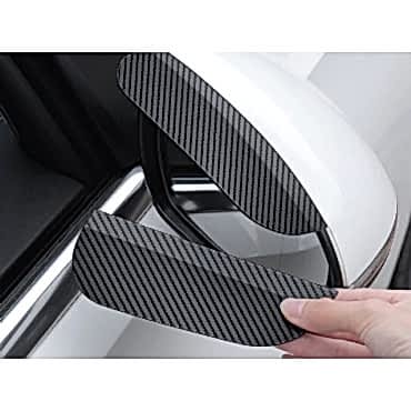 Araba Ayna Yağmur Koruyucu Siper Karbon Desenli