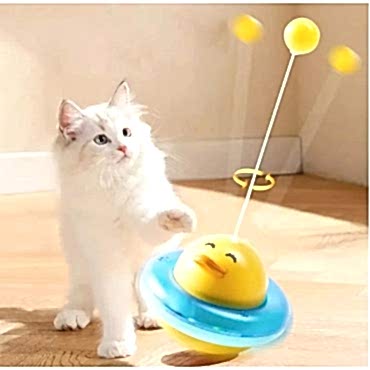 UFO Şekilli Ördek Kedi Oyuncağı