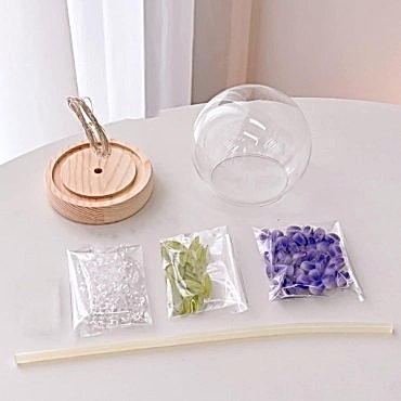 LED Işıklı Lale Cam Küre 