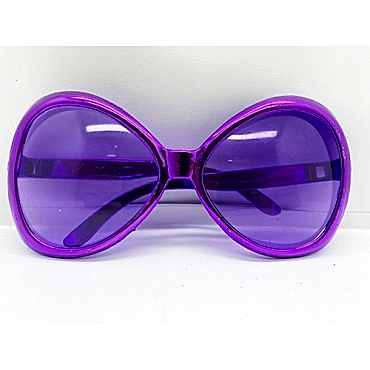 Mor Renk Yeşilçam Nostalji 80li Yıllar 90lı Yıllar Parti Gözlüğü  7x16 cm