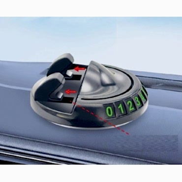 360° Dönebilen Yapışkanlı Numaratörlü Araç Telefon Tutucu 