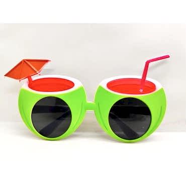 Karpuz Şekilli Tropikal Hawaii Gözlüğü