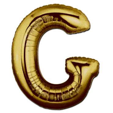 G Harf Folyo Balon Altın Renk  40 inç