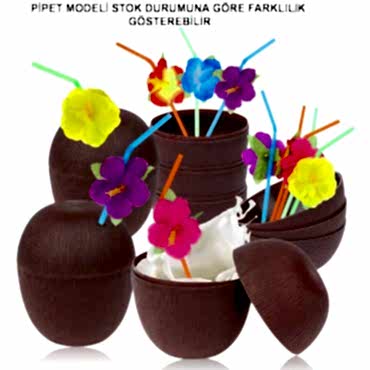 Hindistan Cevizi Pipetli Bardak 