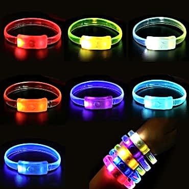 Festival & Parti LED Bileklik 3 Farklı Mod Işıklı 1 Adet