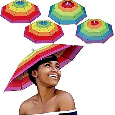 Kafa Şemsiyesi Gökkuşağı 