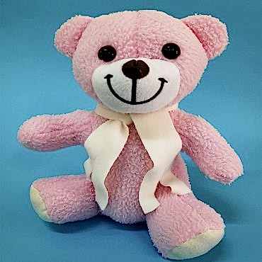 Pembe Peluş Atkılı Oyuncak Ayıcık