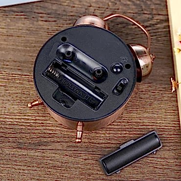 Bakır Metal Alarmlı Masa Saati