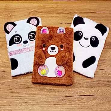 Panda Tasarımlı Peluş Defter