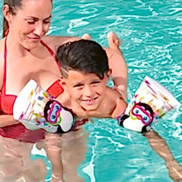 Sevimli Hayvan Desenli Büyük Çocuk Deniz Kolluğu (6-12 Yaş) 