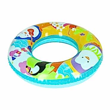 Sevimli Hayvanlar Desenli Çocuk Deniz Simidi (3-6 Yaş)