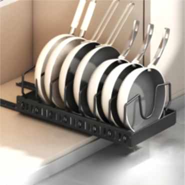 Teleskopik Raylı Tava Tencere Organizeri