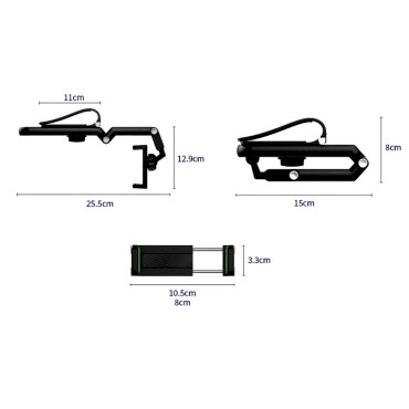 1080° Dönebilen Çok Fonksiyonlu Telefon Tutucu 