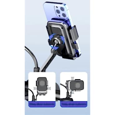 360° Dikiz Aynası Bisiklet Motosiklet Telefon Tutucu 