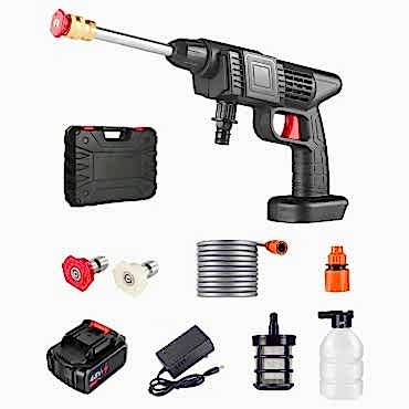 48V Şarjlı Çift Bataryalı Taşınabilir Basınçlı Yıkama Sulama Tabancası