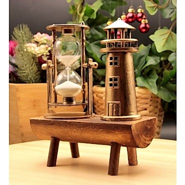 Deniz Feneri Biblolu Kum Saati 