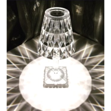 Kristal Abajur LED Kumandalı Ve Dokunmatik Masa Lambası 