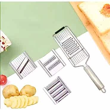 Paslanmaz Çelik 4'lü Set El Rendesi 