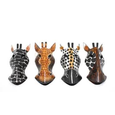 Ahşap Duvara Asmalı 20 Cm Zebra Maske