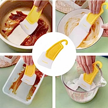 Silikon Uçlu Bulaşık Temizleme Kazıyıcı Spatula 