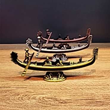 Metal Dekoratif Venedik Kayık