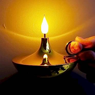 Dekoratif Gold Pilli Mum Lamba 