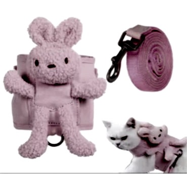 Evcil Hayvan Peluş Ayıcıklı Göğüs Gezdirme Tasması Set 