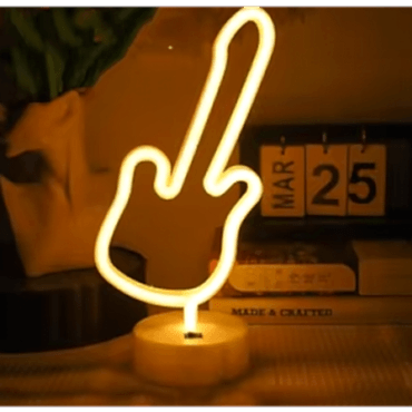 Neon Gitar Masa Lambası 
