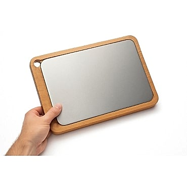 Ahşap Paslanmaz Çelik Kesim Ve Sunum Tahtası 