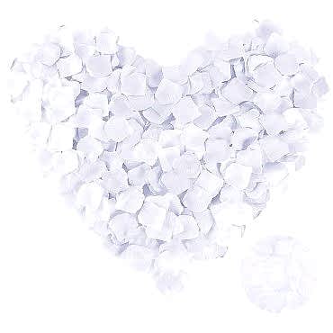 Beyaz Renk Gül Yaprağı - 5 Paket 500 Adet