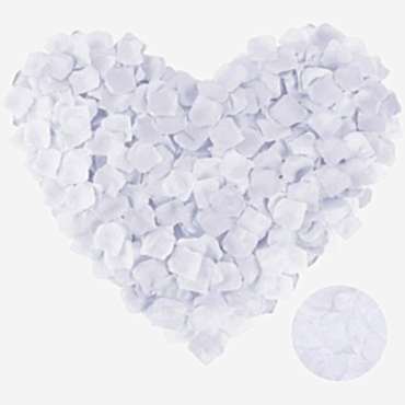 Beyaz Renk Gül Yaprağı - 10 Paket 1000 Adet