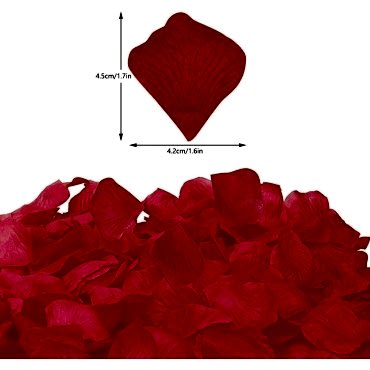 Kırmızı Renk Gül Yaprağı – 1 Paket 100 Adet