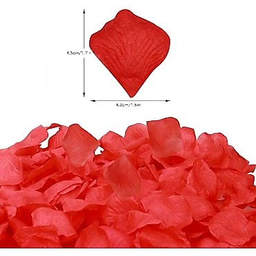 Kırmızı Renk Gül Yaprağı – 5 Paket 500 Adet