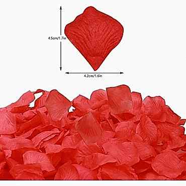 Kırmızı Renk Gül Yaprağı – 10 Paket 1000 Adet