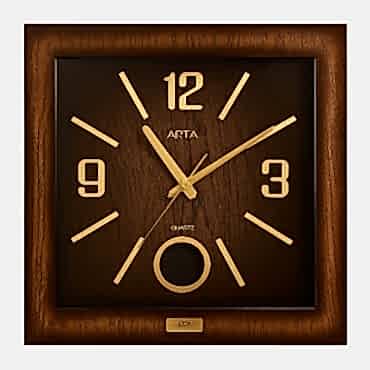 Ahşap Tasarımlı Duvar Saati 
