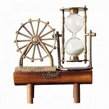 Dekoratif Dönme Dolap Biblolu Kum Saati 