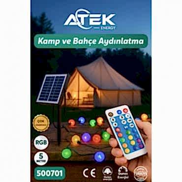 RGB Güneş Enerjili Boncuk Kamp Ve Bahçe Aydınlatma 