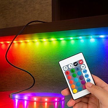 RGB Şerit 30 LED Kumandalı USB Bağlantılı 