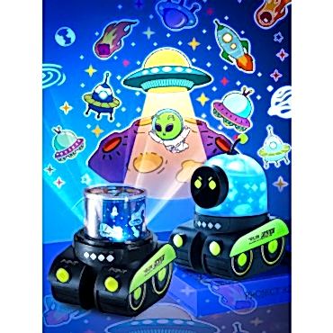 Robot Tasarımlı Projektör Gece Lambası 