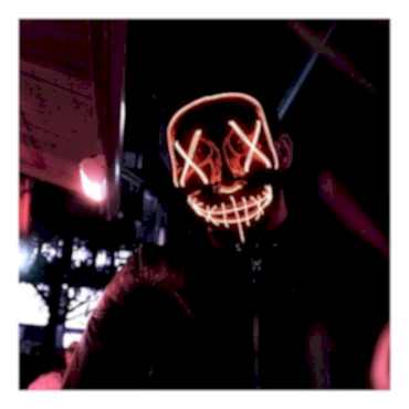 LED Işıklı Turuncu Maske 