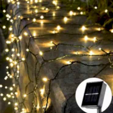 Solar Siyah Kablo Bahçe Aydınlatması 