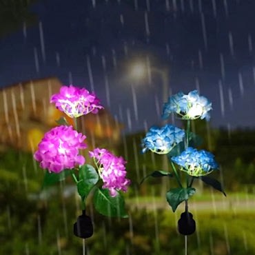 Güneş Enerjili Kazıklı Çiçek LED Lamba