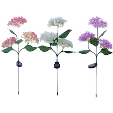 Güneş Enerjili Kazıklı Çiçek LED Lamba