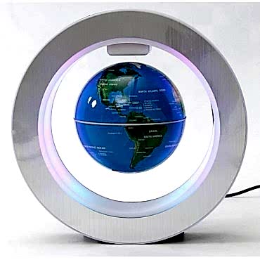 Manyetik Küçük Boy Yuvarlak Ledli Dünya Küre