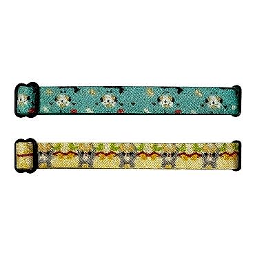 Desenli Zilli Kedi Tasması 