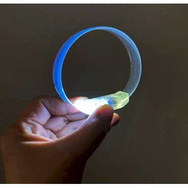 3 Modlu Pilli LED Işıklı Esnek Parti Bilekliği Beyaz